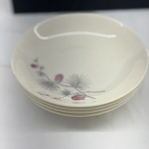 Set Of 4 Vintage Canonsburg Wild Clover Soup Salad Bowl 8" See Description
